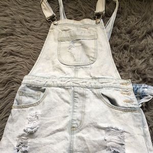 Overalls skirt ripped